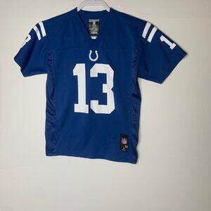 Youth Indianapolis Colts TY Hilton #13 Blue NFL Team Apparel Jersey Medium (10/1